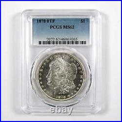 1878 8TF Morgan Dollar MS 62 PCGS 90% Silver $1 Unc SKUI10458