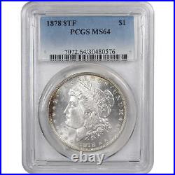 1878 8TF Morgan Dollar MS 64 PCGS 90% Silver Uncirculated SKUI1473