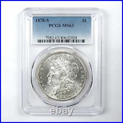1878 S Morgan Dollar MS 63 PCGS Silver $1 Uncirculated Coin SKUI11805