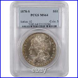 1878 S Morgan Dollar MS 64 PCGS Silver $1 Uncirculated Coin SKUI10890
