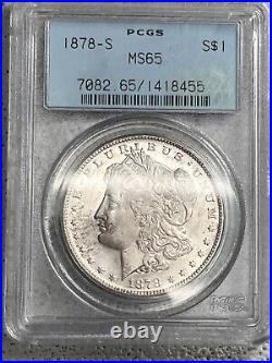 1878-S Morgan Silver Dollar PCGS MS65 OLD HOLDER