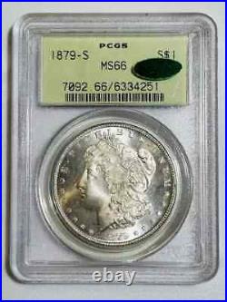 1879 S Morgan Silver Dollar PCGS MS-66 CAC Old Green Holder OGH- LOW CAC POP