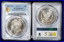 1880/79 VAM 9 Large S PL $1 Morgan Silver Dollar Very Proof Like PCGS MS63