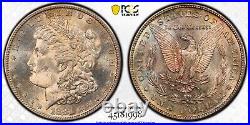 1881-s Morgan Silver Dollar Pcgs Ms62 Fantastic Toning