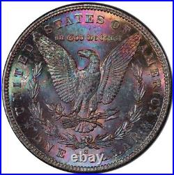 1882-S Morgan Dollar PCGS MS65 Vibrant Color Textile Rainbow Toned withVideo
