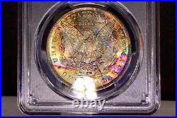 1883-O Morgan Dollar PCGS MS65 Kaleidoscope Color EOR Rainbow Toned withVideo