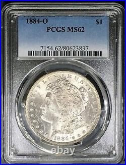 1884-O Morgan Dollar PCGS MS62 Gorgeous Color Rainbow Toned WithVideo