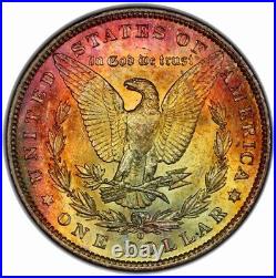 1884-O Morgan Dollar PCGS MS64 Dual Side Red Gold Rainbow Toned +Vid