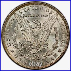 1884-O Morgan Dollar PCGS MS64 Violet Blue Red Yellow Rainbow Toned withVid