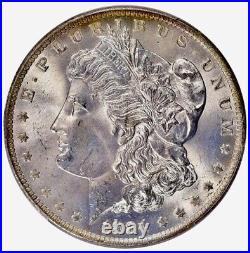 1884-O Morgan Dollar PCGS MS65 Vibrant Blue Red White Rainbow Toned Gem withVideo