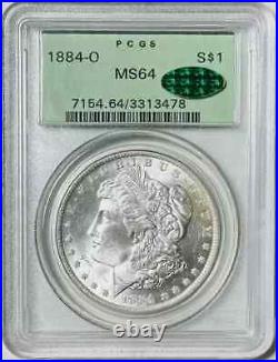 1884 O Morgan Silver Dollar PCGS MS-64 CAC OLD GREEN HOLDER- LOW CAC POPULATION