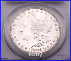 1886 Morgan Silver Dollar PCGS MS65- Frosty White