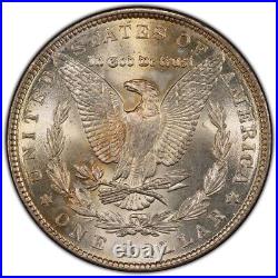 1886-P Morgan Dollar PCGS MS64 Golden Defined Line EOR Rainbow Toned WithVideo