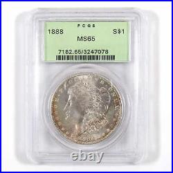 1888 Morgan Dollar MS 65 PCGS 90% Silver Unc Green Label SKUCPC4005