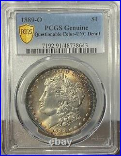 1889-O Morgan Silver Dollar PCGS graded UNC Details Color A Gorgeous Coin