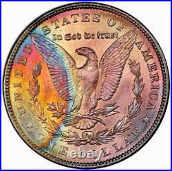 1889-P Morgan Dollar PCGS Gorgeous Stunning Rainbow Toned withVid