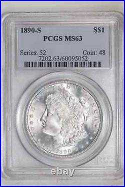 1890-s Morgan Dollar Pcgs Ms63 Undergraded