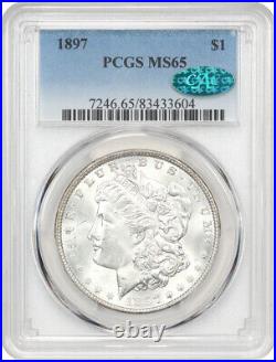 1897 PCGS MS65 CAC Morgan Silver Dollar 433604