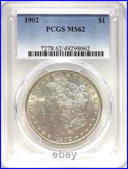 1902 Morgan Silver Dollar PCGS graded MS 62