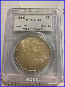 1902 O Morgan Silver Dollar PCGS MS-65 Tough Date! Amazing coin beautiful