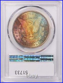 1904-O PCGS MS66+ Morgan Silver Dollar Amazing Rainbow Toned Gem 611859