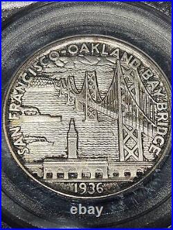 1936-S MS66 CAC PCGS Bay Bridge Half Dollar