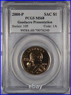 2000-P PCGS MS68 Goodacre Presentation Sacagawea Native American Dollar