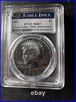 2021 Peace Dollar 100th Anniversary Early Release PCGS MS69