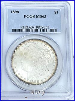 5 PCGS Morgan Silver Dollars MS 63/65 & 2- 2021 NGC 70 Silver Eagles