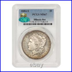 KEY DATE 1884-S $1 Silver Morgan PCGS MS67 CAC Certified Illinois Set Dollar