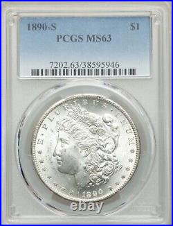 United States 1890-S 1 Dollar Morgan Dollar PCGS MS 63